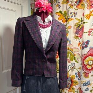 Pendleton Multicolor Plaid Blazer